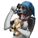 Sticker from Vin the Bordeaux Collie