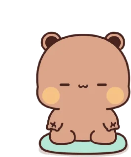 😌 emoji Bubu and Dudu Telegram sticker 17 of 60