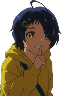 🤫 emoji Ai Ohto Telegram sticker 10 of 21