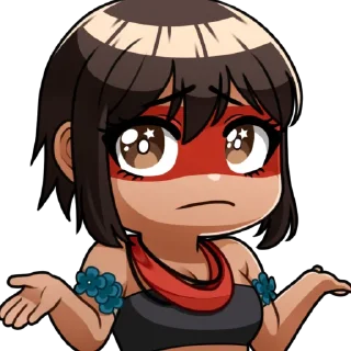 😐 emoji 🌟 @BeahtrizYori 🌟 Telegram sticker 12 of 18