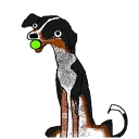 🐶 emoji Simple Dog and Helper Dog Telegram sticker 6 of 59