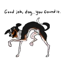 🐶 emoji Simple Dog and Helper Dog Telegram sticker 7 of 59