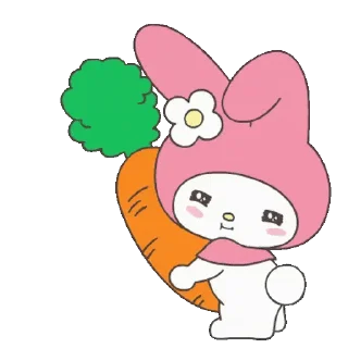 😊 emoji lalala my melody (美樂蒂) @kal_pc Telegram sticker 7 of 24