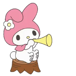 😊 emoji lalala my melody (美樂蒂) @kal_pc Telegram sticker 13 of 24