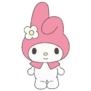 😊 emoji lalala my melody (美樂蒂) @kal_pc Telegram sticker 11 of 24