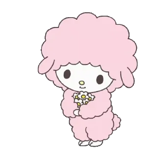 😊 emoji lalala my melody (美樂蒂) @kal_pc Telegram sticker 16 of 24