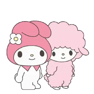 😊 emoji lalala my melody (美樂蒂) @kal_pc Telegram sticker 17 of 24