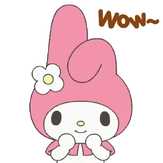 😊 emoji lalala my melody (美樂蒂) @kal_pc Telegram sticker 5 of 24