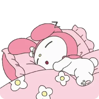 😊 emoji lalala my melody (美樂蒂) @kal_pc Telegram sticker 9 of 24