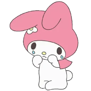 😊 emoji lalala my melody (美樂蒂) @kal_pc Telegram sticker 12 of 24