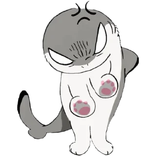 🦴 emoji ➱𝕾𝖍𝖆𝖗𝖐ᶜᵃᵗ2 𓇣 @chgreen ᭕ Telegram sticker 14 of 25