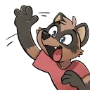 😃 emoji Radicoon! Telegram sticker 20 of 31