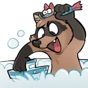💦 emoji Radicoon! Telegram sticker 14 of 31