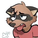 😞 emoji Radicoon! Telegram sticker 15 of 31