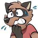 😰 emoji Radicoon! Telegram sticker 10 of 31