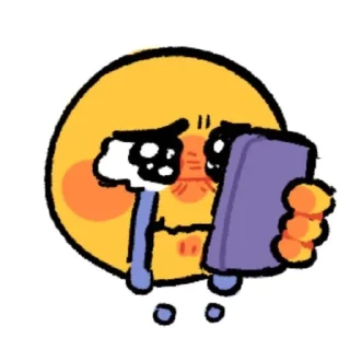Sticker from Currently crying