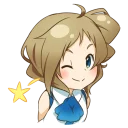 😉 emoji Inori Aizawa Telegram sticker 16 of 21