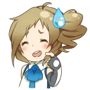 😅 emoji Inori Aizawa Telegram sticker 15 of 21