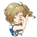 😌 emoji Inori Aizawa Telegram sticker 6 of 21