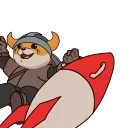 🚀 emoji FLOKI DAO Telegram sticker 6 of 10
