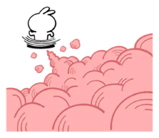 🏃‍♂ emoji Rabbit Telegram sticker 12 of 26