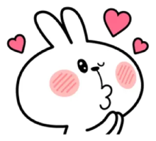 😘 emoji Rabbit Telegram sticker 19 of 26