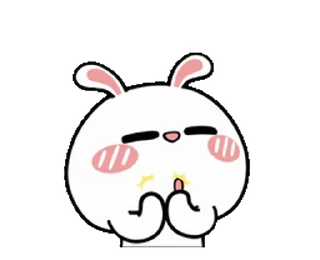 😊 emoji HyperRabbit  Talk Too Much! @kal_pc Telegram sticker 6 of 24