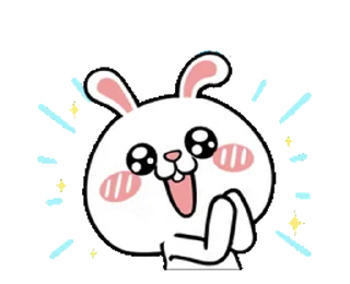 😊 emoji HyperRabbit  Talk Too Much! @kal_pc Telegram sticker 7 of 24
