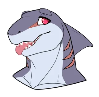 👅 emoji Sharkie Jeff Telegram sticker 9 of 17