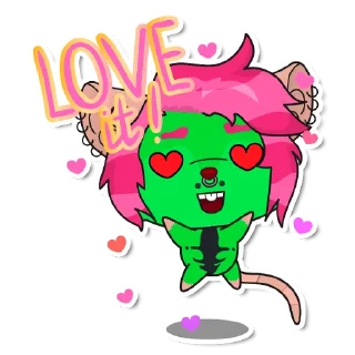 😍 emoji Lovely Virus Telegram sticker 14 of 61