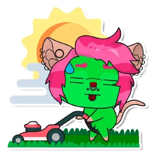 😑 emoji Lovely Virus Telegram sticker 16 of 61
