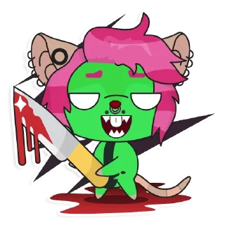 🔪 emoji Lovely Virus Telegram sticker 18 of 61