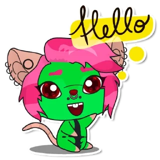 👋 emoji Lovely Virus Telegram sticker 13 of 61