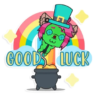 🍀 emoji Lovely Virus Telegram sticker 24 of 61