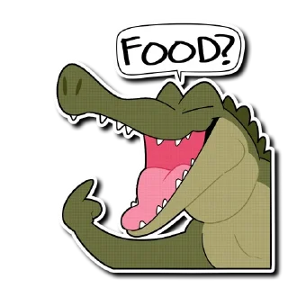🍽 emoji Saltwater Crocodile Telegram sticker 15 of 21