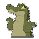 🙄 emoji Saltwater Crocodile Telegram sticker 8 of 21