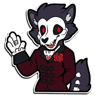 Sticker from Bastille the Butler by Scarf Shepherd