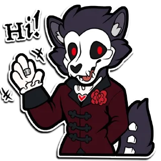 Sticker from Bastille the Butler by Scarf Shepherd