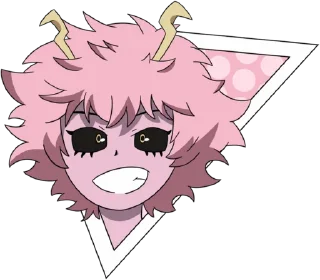 😏 emoji AZ MHA Mina Ashido Telegram sticker 14 of 33