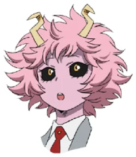 😲 emoji AZ MHA Mina Ashido Telegram sticker 11 of 33