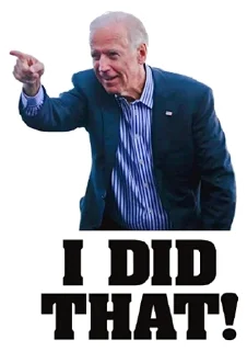 Sticker from Creepy Joe Biden