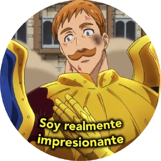 😎 emoji Escanor Telegram sticker 2 of 68