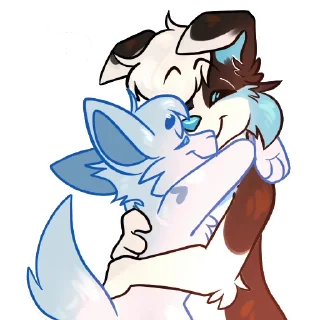 🤗 emoji Frizz Collie Animated Telegram sticker 14 of 19