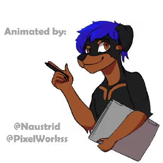 🖌️ emoji Frizz Collie Animated Telegram sticker 19 of 19