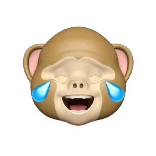 Sticker from @Apple_Animojis Monkey
