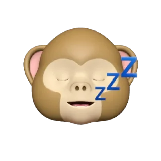 Sticker from @Apple_Animojis Monkey