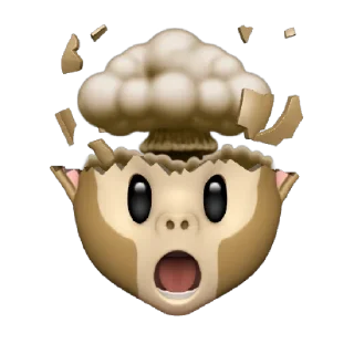 Sticker from @Apple_Animojis Monkey