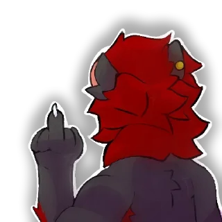 🖕 emoji Suka Drew @sukadrew Telegram sticker 19 of 79