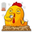 Sticker from Hot Chicken / By OsmerOmar