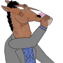 🍸 emoji Bojack Kills Telegram sticker 19 of 31